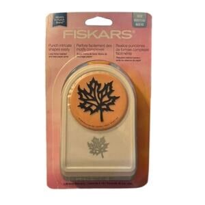 **NEW**Fiskars Large AUTUMN FLAIR Lockdown Punch Fall Leaf Card Making Scrapbook